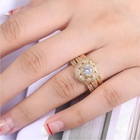 NEW Luxury 3PC Bridal Ring Sets - Picture 4 of 6